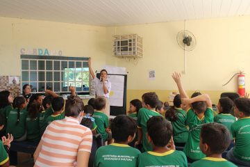 Ações de educação ambiental com os estudantes das Escolas Estaduais São Francisco de Assis e Maria Miranja Araújo, noroeste de Mato Grosso. Fotos: PACTO DAS ÁGUAS.