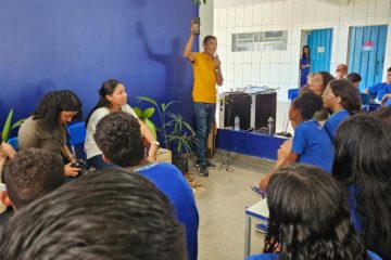 Ações de educação ambiental com os estudantes das Escolas Estaduais São Francisco de Assis e Maria Miranja Araújo, noroeste de Mato Grosso. Fotos: PACTO DAS ÁGUAS.